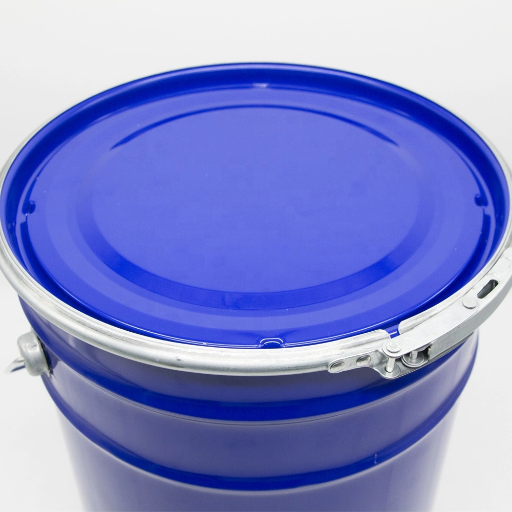 Un Approved Metal Custom Chemical Paint Pail 5 Gallon 10 Liter 18 Liter Pail Bucket with Lever Lock Ring Lid
