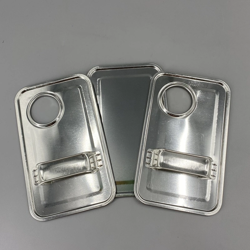 Metal Square Top Lid and Bottom (167X106 mm) , Square Components for 4L Square Tin Can