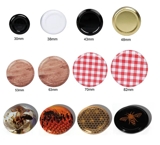 Twist off Cover Factory Manufacturer Customize Lug Cap 30# Tinplate Lid